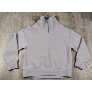 Calia S Carrie Underwood Purple Quarter‎ Zip High Neck Pullover Elevate Textured